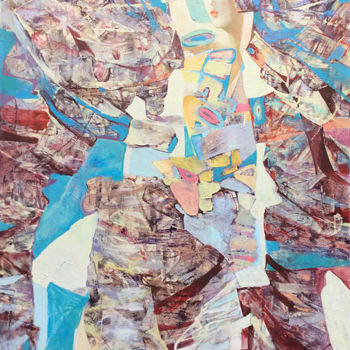 Картина под названием "In the middle of co…" - Kate Kulish, Подлинное произведение искусства, Масло