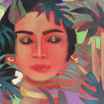 Pittura intitolato "Balinese dreams 2" da Kate Kulish, Opera d'arte originale, Olio