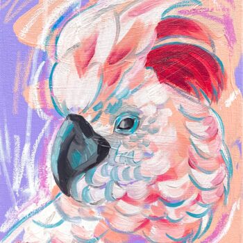 Schilderij getiteld "Cockatoo" door Kate Revill, Origineel Kunstwerk, Olie