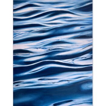Peinture intitulée "Aquamarine dreams" par Kate Samsoniuk, Œuvre d'art originale, Huile