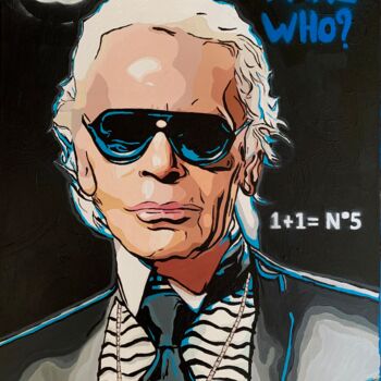 Painting titled "Karl who?" by Katerin Aligator, Original Artwork, Acrylic