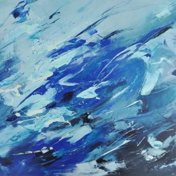 Peinture intitulée "Aquamarine" par Katerina Galle, Œuvre d'art originale, Huile