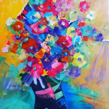 Картина под названием "Goodbye" - Katerina Galle, Подлинное произведение искусства, Акрил Установлен на Деревянная панель