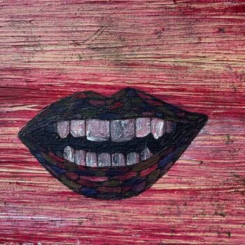 Картина под названием "Улыбка" - Катерина Шаляпина, Подлинное произведение искусства, Акрил