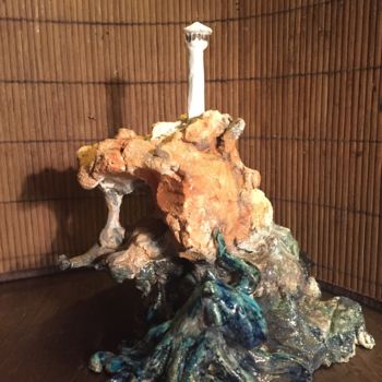 Sculpture titled "Lighthouse" by Katerina Sherman, Original Artwork, Ceramics