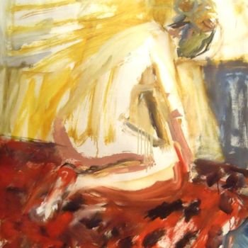 Malerei mit dem Titel "nude" von Katya Raevskaya, Original-Kunstwerk, Öl