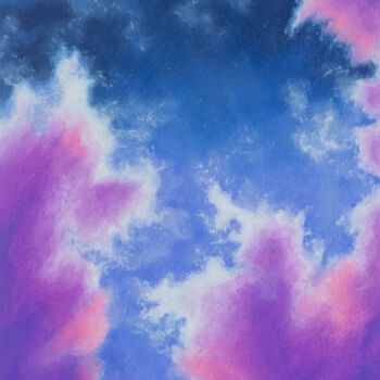 Pintura titulada "Clouds #2" por Katherine Pieniazek, Obra de arte original, Pastel