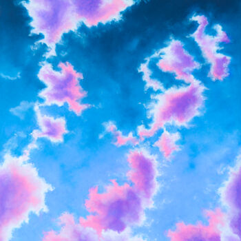 Peinture intitulée "Sky at Night #2" par Katherine Pieniazek, Œuvre d'art originale, Pastel