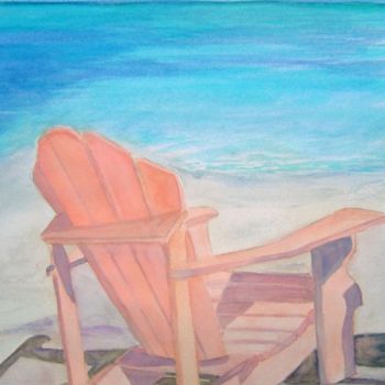 Painting titled "Peach_Chair.jpg" by Katherine Berlin, Original Artwork