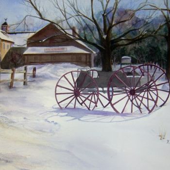 Painting titled "The Mill House in W…" by Katherine Berlin, Original Artwork