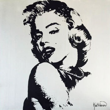 Pintura titulada "Marilyn MONROE Glam…" por Kathleen Artist, Obra de arte original, Acrílico