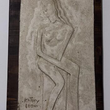 Scultura intitolato "etrusca" da Kathy Leoni, Opera d'arte originale, Pietra