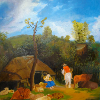 Malerei mit dem Titel "Van de Velde" von Katia De Carvalho, Original-Kunstwerk, Öl