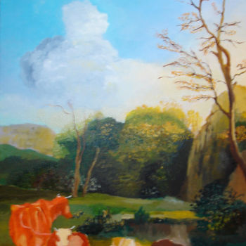 Malerei mit dem Titel "Dujardin" von Katia De Carvalho, Original-Kunstwerk, Öl