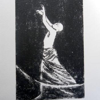 Gravures & estampes intitulée "Buto" par Katia Dérévitsky, Œuvre d'art originale, Eau-forte