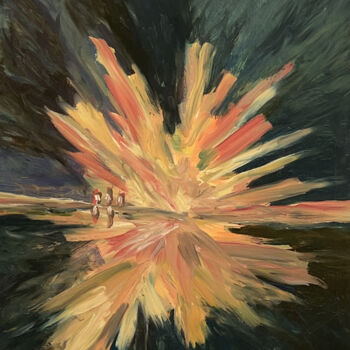 제목이 "Explosion aquatique"인 미술작품 Katia Feintuch로, 원작, 기름