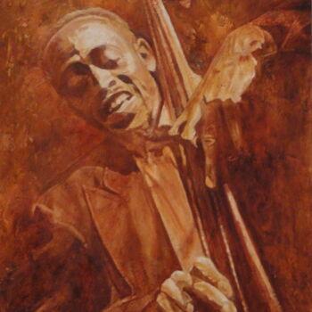 Pintura intitulada "WILLIAM PARKER" por Katia Fondecave, Obras de arte originais, Óleo Montado em Armação em madeira