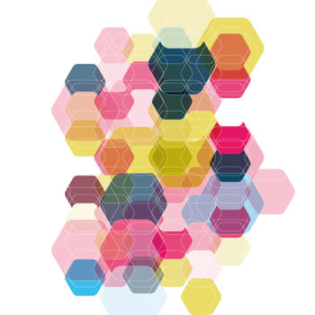 제목이 "Hexagon & Game Colo…"인 디지털 아트 Katia Iosca로, 원작, 2D 디지털 작업
