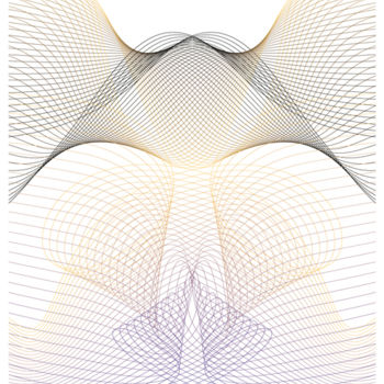 Digital Arts titled "Lines and Crosses I" by Katia Iosca, Original Artwork, 2D Digital Work