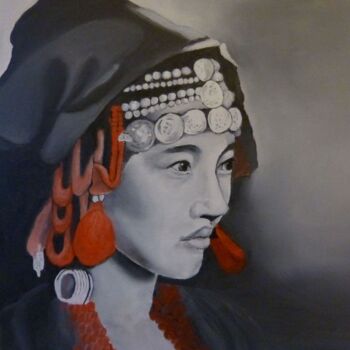 Painting titled "Ying" by Katia Slessareff, Original Artwork, Oil