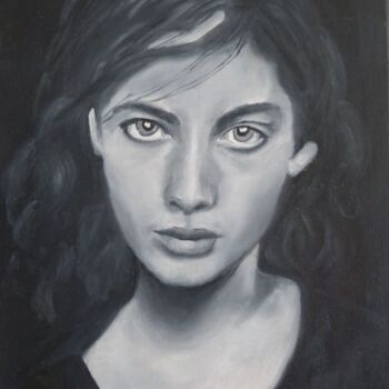 Painting titled "Sarah" by Katia Slessareff, Original Artwork, Oil