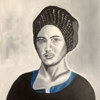 Peinture intitulée "Aman" par Katia Slessareff, Œuvre d'art originale, Huile