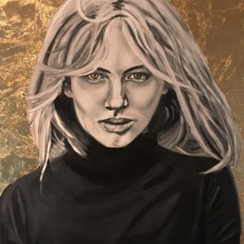 Painting titled "Bianca" by Katia Slessareff, Original Artwork, Oil