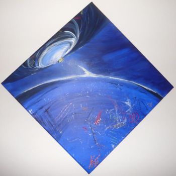 Painting titled "bluespace" by K.Ti, Original Artwork, Oil