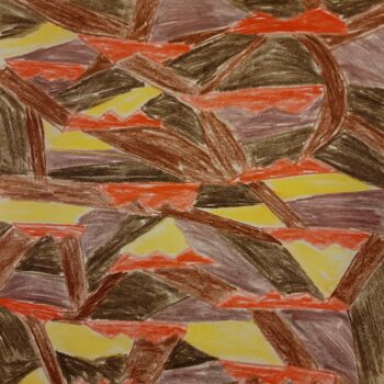 Картина под названием "Destiny" - Katja Bock, Подлинное произведение искусства, Цветные карандаши