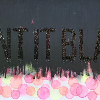 Pintura intitulada "PAINT IT BLACK" por Katja Lesiewicz, Obras de arte originais, Acrílico