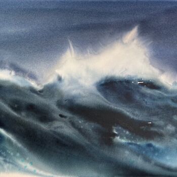 绘画 标题为“Storm painting” 由Katja Vollmer, 原创艺术品, 水彩