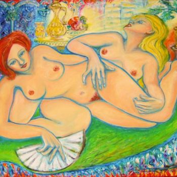 Pittura intitolato "Erotic Year Constel…" da Katerina Koehlerova, Opera d'arte originale