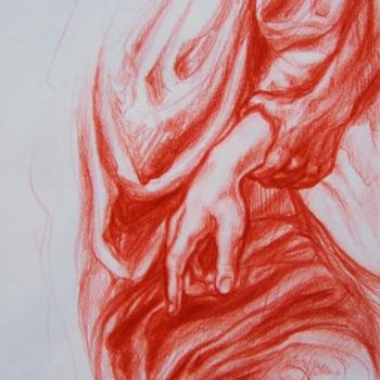 Malarstwo zatytułowany „Grasp of a Hand ( T…” autorstwa Katerina Koehlerova, Oryginalna praca, Olej