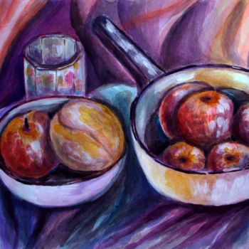 Painting titled "ready-for-the-fruit…" by Katreen Queen, Original Artwork, Acrylic