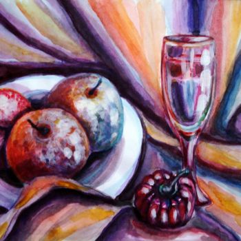 Peinture intitulée "late-snack.jpg" par Katreen Queen, Œuvre d'art originale, Acrylique