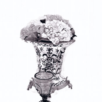 Arte digitale intitolato "Vase  &  flower" da Katwrina Golban, Opera d'arte originale, Acquarello