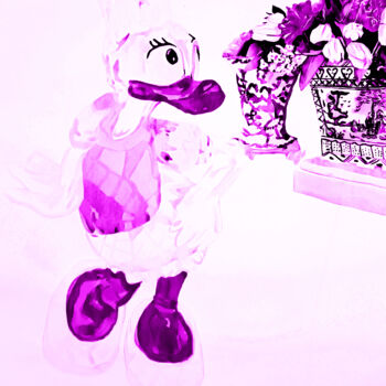 Digital Arts titled "Duck Dolly 3" by Katwrina Golban, Original Artwork, Watercolor
