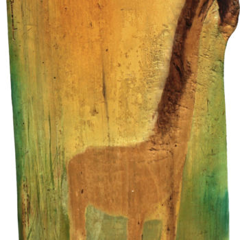 Painting titled "Antelope" by Ekaterina Kukhareva, Original Artwork, Oil