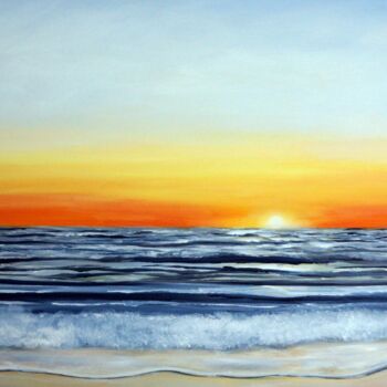 제목이 "Outer Banks Sunrise"인 미술작품 Katy Hawk로, 원작, 기름