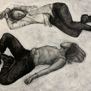 「Двое」というタイトルの描画 Katya Lukianovaによって, オリジナルのアートワーク, 鉛筆