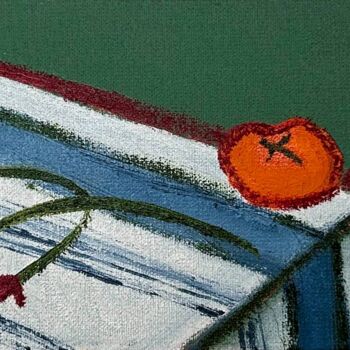 Pittura intitolato "Mandarin" da Katya Lukianova, Opera d'arte originale, Olio