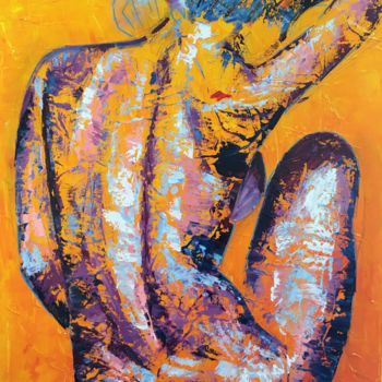 Pintura titulada "Une femme nue" por Katya Willeron, Obra de arte original, Oleo