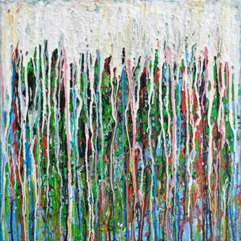 Malerei mit dem Titel "SUMMER RAIN" von Andrej Barov, Original-Kunstwerk, Acryl