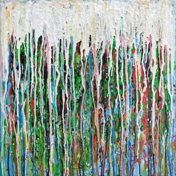 Schilderij getiteld "SUMMER RAIN" door Andrej Barov, Origineel Kunstwerk, Acryl