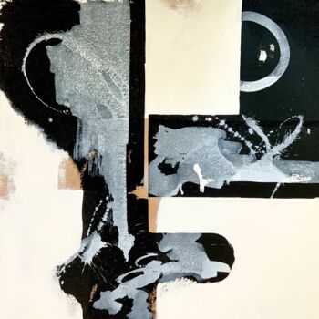 Painting titled "Abstract no. 2722 b…" by Anita Kaufmann, Original Artwork, Acrylic