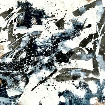 Ζωγραφική με τίτλο "Abstract no. 421 bl…" από Anita Kaufmann, Αυθεντικά έργα τέχνης, Ακρυλικό