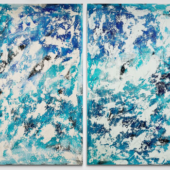 Pintura intitulada "Bayond the sea No.…" por Anita Kaufmann, Obras de arte originais, Acrílico