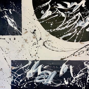 Ζωγραφική με τίτλο "Abstract no. 924 bl…" από Anita Kaufmann, Αυθεντικά έργα τέχνης, Ακρυλικό