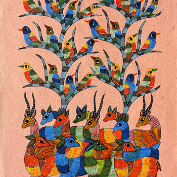 "Tree Of Life 02" başlıklı Tablo Kaushal Prasad Tekam tarafından, Orijinal sanat, Akrilik