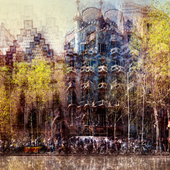 Fotografia zatytułowany „Barcelona” autorstwa Kavi Sanchez, Oryginalna praca, Fotografia cyfrowa
